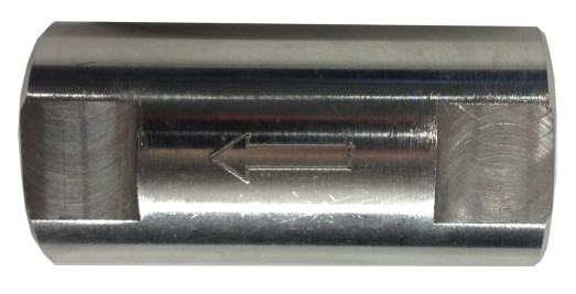 Midland Metal 949455 1-Piece Spring Check Valve, 1 in Nominal, FNPT x FNPT, 316 Stainless Steel Body