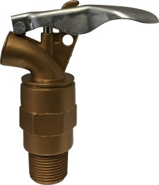 Midland Metal 46270 Self-Closing Drum and Barrel Faucet, 3/4 in Nominal, MPT, Die Cast Zinc Body