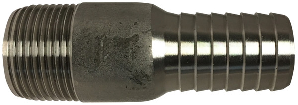 Midland Metal 973927SS Adapter, 1 in Insert x 1 in MIP, Stainless Steel, 150 lb