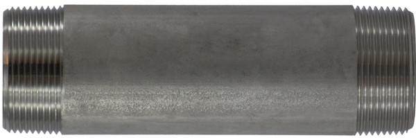 Midland Metal 49144 Welded Pipe Nipple, 1-1/2 in MPT x 1-1/2 in MPT, 3-1/2 in L, Stainless Steel