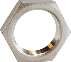 Midland Metal 62702 Hex Locknut, 3/8 in Nominal, Stainless Steel