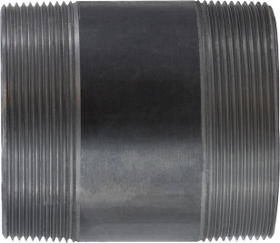 Midland Metal 57228 Welded Pipe Nipple, 4 in MPT x 4 in MPT, 12 in L, Steel, Black, SCH 40 Schedule
