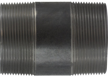 Midland Metal 57311 Welded Pipe Nipple, 3 in MPT x 3 in MPT, 24 in L, Steel, Black, SCH 40 Schedule