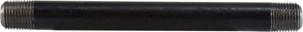 Midland Metal 59084SMLS Seamless Pipe Nipple, 3/4 in MPT x 3/4 in MPT, 3 in L, Steel, Black, SCH 80 Schedule