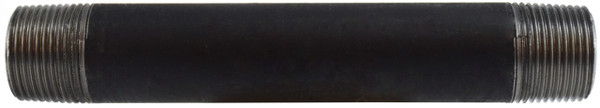 Midland Metal 59094SMLS Seamless Pipe Nipple, 3/4 in MPT x 3/4 in MPT, 10 in L, Steel, Black, SCH 80 Schedule