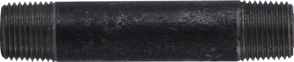 Midland Metal 59086SMLSXX Seamless Pipe Nipple, 3/4 in MPT x 3/4 in MPT, 4 in L, Steel, Black, XXH Schedule