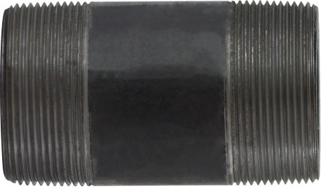 Midland Metal 59168SMLSXX Seamless Pipe Nipple, 2 in MPT x 2 in MPT, 6 in L, Steel, Black, XXH Schedule, 1000 lb