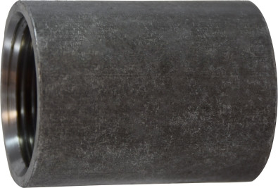 Midland Metal 65781 Merchant Coupling, 4 in FPT x 4 in FPT, Steel, Black