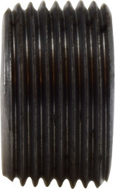 Midland Metal 67637 Square Socket Countersunk Plug, 1-1/2 in MNPT, Steel, Black, 150 lb