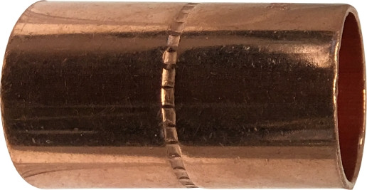 Midland Metal 77204 Couplings with Stops, Copper Sweat Fittings, 1/2 Cplg(Socket) C x C W\Stop, Nipples and Fittings