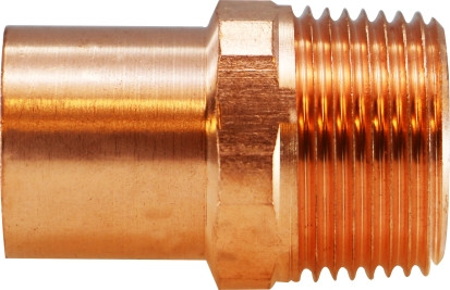 Midland Metal 77331 Male Pipe Adapters, Copper Sweat Fittings, 1/2 Male Adapter Ftg x M, Nipples and Fittings