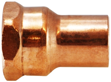 Midland Metal 77420 Female Pipe Adapters, Copper Sweat Fittings, 1/2 Female Adapter Ftg x F, Nipples and Fittings