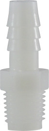 Midland Metal 33017W Adapter, 1/2 in Hose Barbed x 1/2 in MIP, Nylon