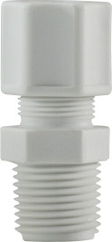 Midland Metal 17195P Male Connectors, Plastic Compression, 1/2 x 1/2 Compxmip Polyprop Adpt, Plastic Fittings