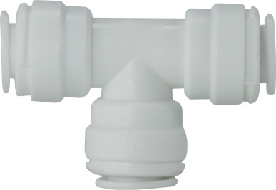 Midland Metal 20031P Union Tee, 5/16 in Push-In Tube x 5/16 in Push-In Tube x 5/16 in Push-In Tube, Plastic