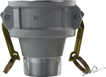 Midland Metal 61861 Cam and Groove Reducer Coupler, 4 in Type B x 3 in MIP, Aluminum