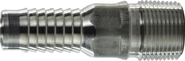 Midland Metal 973627 Combination King Nipple, 3 in Hose Barbed x 3 in MPT, Aluminum