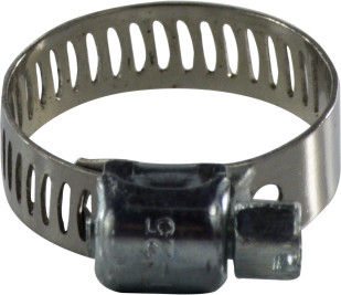 Midland Metal 300 Series 300016 Miniature Worm Gear Clamp, 11/16 in Minimum Clamp Diameter, Carbon Steel
