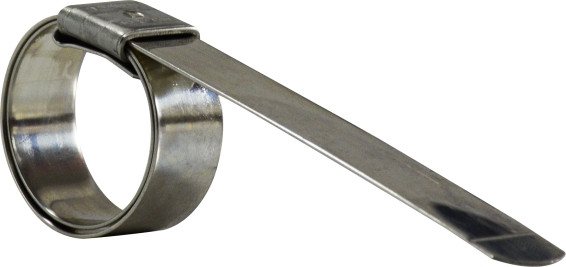 Midland Metal KS18 Preformed Clamp, 4-1/2 in Nominal, 301 Stainless Steel, 5/8 in W, 0.03 in Thick