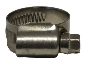 Midland Metal 96032 EmBossed Non-Perforated Worm Gear Hose Clamp, 0.787 in Minimum Clamp Diameter, 12 mm W