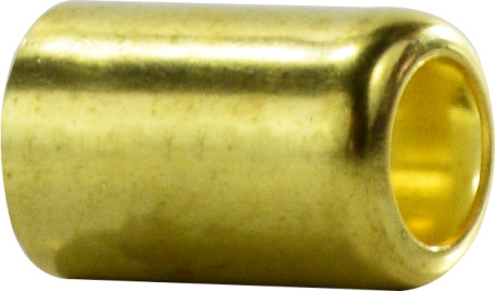 Midland Metal 32555 Smooth Hose Ferrule, 0.525 in Nominal, Compression, Brass