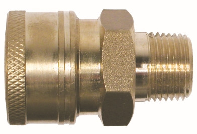 Midland Metal 86030 Coupler, 1/4 in 1/4 in MPT, Brass