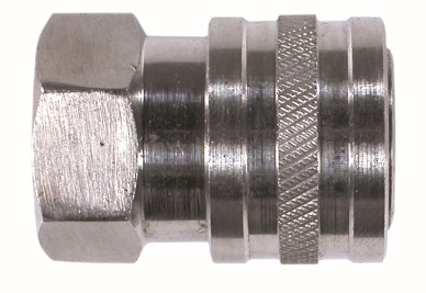 Midland Metal 86035SS Quick Disconnect Straight Through Coupler, 1/4 in, FPT