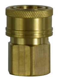 Midland Metal 86037 Quick Disconnect Straight Through Coupler, 1/2 in, FPT