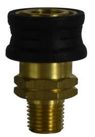 Midland Metal 86030RG Quick Disconnect Straight Through Coupler, 1/4 in, MPT