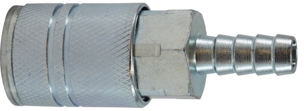 Midland Metal 98841 Industrial Interchange Coupler, 3/8 in Hose Barbed, Steel