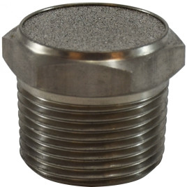 Midland Metal 300017 Breather Vent, 3/8 in Nominal, MPT, Stainless Steel