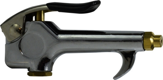 Midland Metal 320054 Heavy-Duty Safety Blow Gun, 1/4 in Inlet, 1/8 in Outlet, 150 psi Output, Aluminum