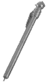 Midland Metal 320021 Pocket Tire Gauge, 2 psi Scale Increment, 20 to 120 psi Pressure, FPT, Metal