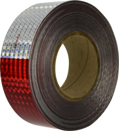 Midland Metal 95620 Conspicuity Tapes, Air Brake Accessories, Cons Tape 2 x 150 11 Red 7 White, Brass Fittings