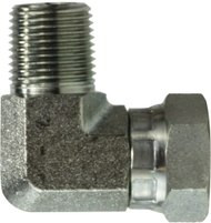 Midland Metal 15012020 90 deg Swivel Adapter Elbow, 1-1/4 in Male Pipe x 1-1/4 in FNPSM, Steel