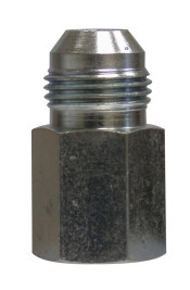Midland Metal 240584 Straight Connector, 1/4 in 37 deg JIC Male Flared x 1/2 in FNPT, Steel