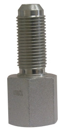 Midland Metal 270566 Bulkhead Connector, 3/8 in 37 deg JIC Flared x 3/8 in FPT, Steel