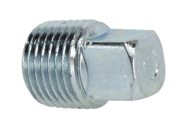 Midland Metal 5406SHP4 Square Head Plug, 1/4 in MPT, Steel