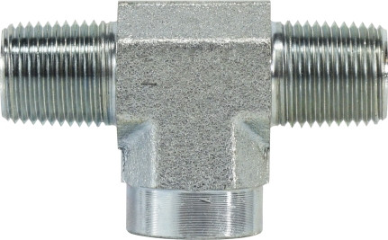 Midland Metal 560166 Branch Tee, 3/8 in Male Pipe x 3/8 in Male Pipe x 3/8 in Female Pipe, Steel