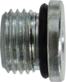 Midland Metal 6408HO2 Hollow Hex Head Plug, 5/16 in Male ORB, Steel