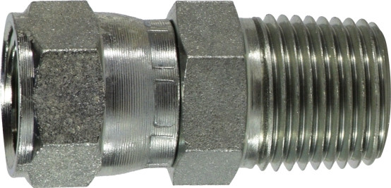 Midland Metal 650586 Adapter, 1/2 in JIC x 3/8 in MPT, Steel