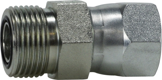 Midland Metal FS64021212 Swivel Adapter, 3/4 in Male ORFS x 3/4 in 37 deg Female JIC Flared Tube, Steel