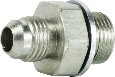 Midland Metal 7002812 Pipe Connector, 1/2 in JIC x 3/4 in Male BSPP, Steel