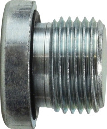 Midland Metal 9522H6 Hollow Hex Plug, 3/8 in Male BSPP, Steel