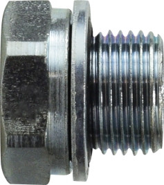 Midland Metal 9522P12 Hex Head Plug, 3/4 in Male BSPP, Steel