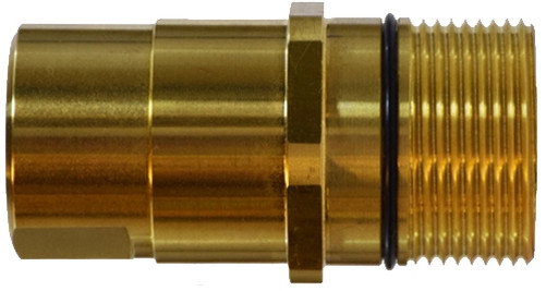 Midland Metal 61054 Quick Disconnect Drybreak Coupler with Wing Nut, 1-1/4 in 1-1/4 in FNPT, Brass