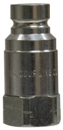 Midland Metal FF Series FF14M Flat Flush Face Plug, 1/4 in FNPT, Steel