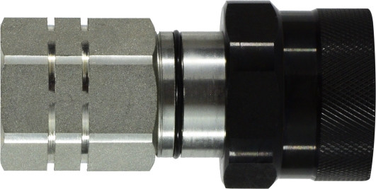 Midland Metal LSQ-VEP Series LSQVEP20SF Flat Face Thread Lock Quick Coupler, 1-1/4 in FNPT x 1-1/4 in FNPT, Steel