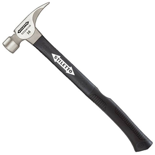 Empire TI16SC-F 16 oz Titanium Smooth Face Hammer with 18 in. Hybrid Fiberglass Handle