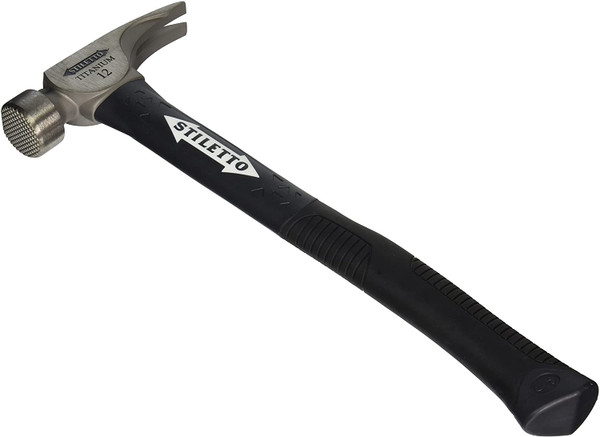 Empire TI12MC-F 12 oz Titanium Milled Face Hammer with 18 in. Hybrid Fiberglass Handle